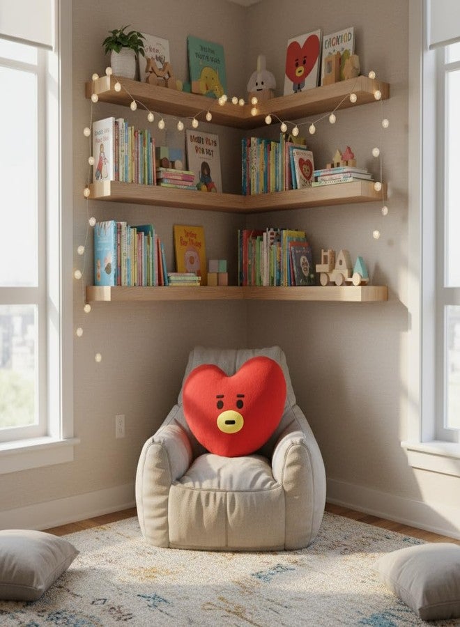 MINISO BT21 TATA Head-Shaped Plush Pillow 16 Inch | Soft Character Cushion Toy - Image 3